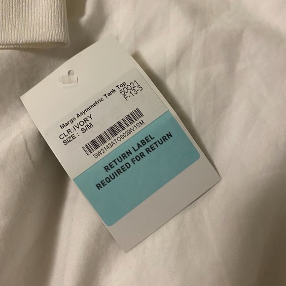 Storets Margo Asymmetric Tank Top White - Picture 3 of 7